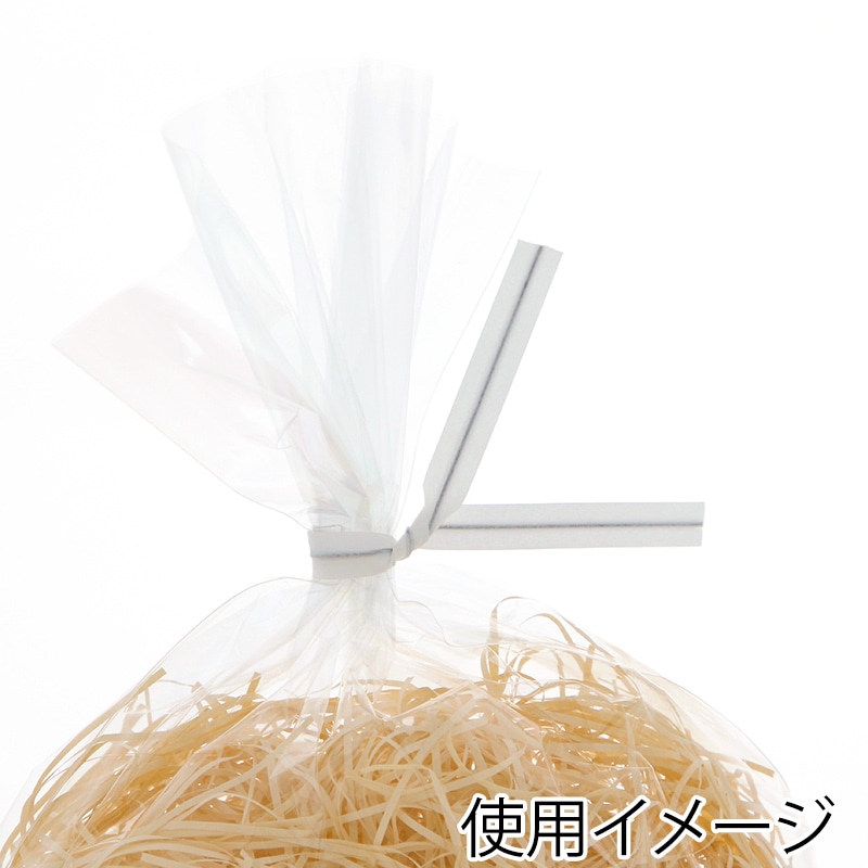 HEIKO 和紙タイ 6mm幅×12cm ホワイト 50本/束