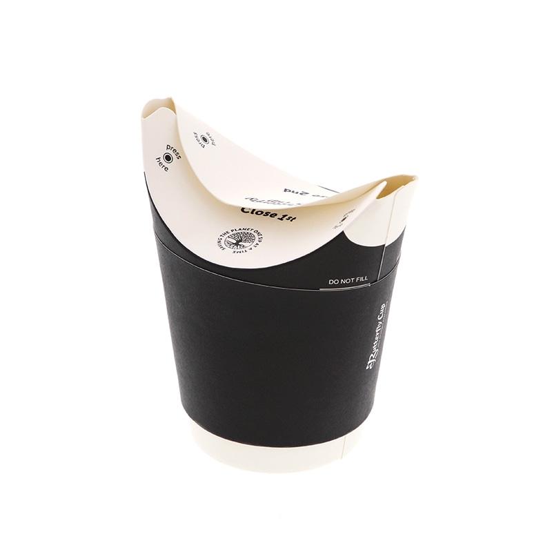 HEIKO バタフライカップ 6オンス ホット ダブル ブラック 25個/袋