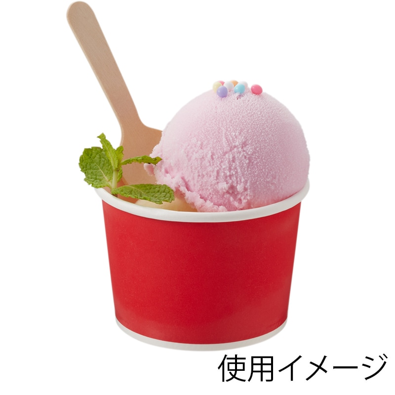 HEIKO 製菓資材 アイスカップ 150ml 76-150 晒赤 50個/袋