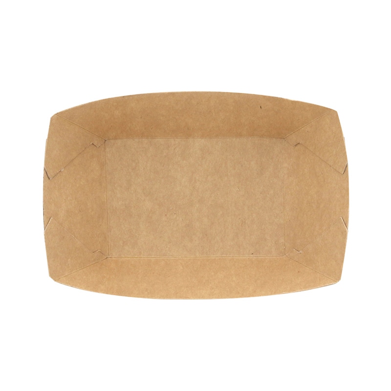 HEIKO 紙トレー クラフトフードトレー 深型 SS 100枚/袋