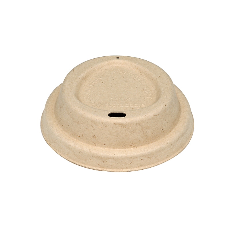 紙コップ ドリンキングフタ 90口径対応 茶 50個/袋