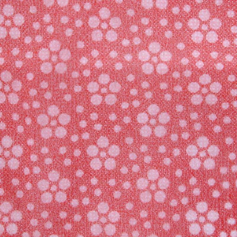 風呂敷 不織布風呂敷 アラカルト絞梅小紋 赤 90cm角 20枚/袋