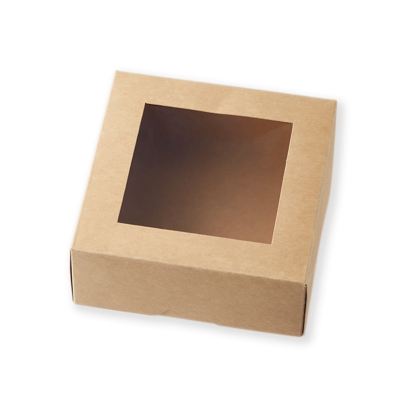 HEIKO 窓付きランチボックス 13-13 未晒無地 10枚/袋