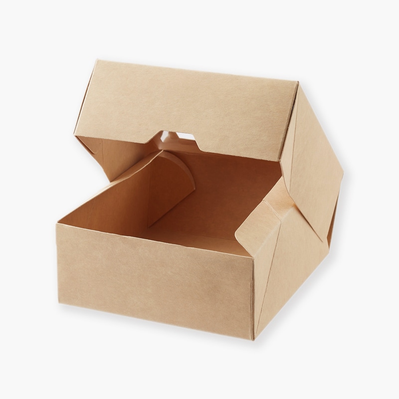 HEIKO 窓付きランチボックス 13-13 未晒無地 10枚/袋