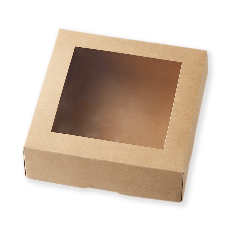 HEIKO 窓付きランチボックス 16-16 未晒無地 10枚/袋