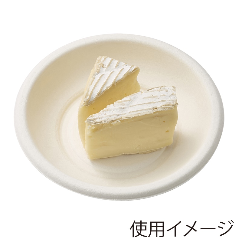 HEIKO 紙皿 業務用 バガスペーパーウェア プレート ホワイト 10cm 50枚/袋