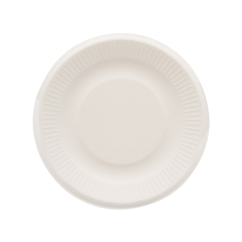 HEIKO 紙皿 業務用 バガスペーパーウェア プレート ホワイト 15cm 50枚/袋