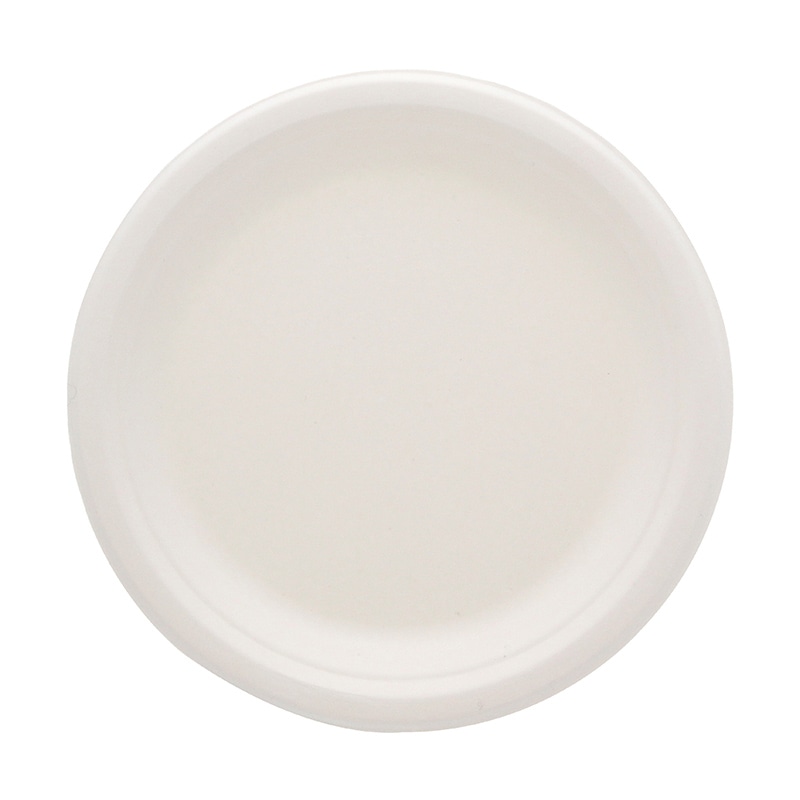 HEIKO 紙皿 業務用 バガスペーパーウェア 深皿プレート ホワイト 23cm 50枚/袋