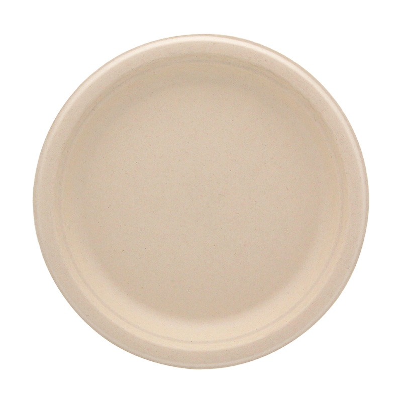 HEIKO 紙皿 業務用 バガスペーパーウェア 深皿プレート クラフト 23cm 50枚/袋