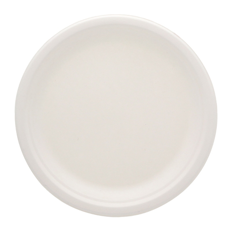 HEIKO 紙皿 業務用 バガスペーパーウェア 深皿プレート ホワイト 26cm 50枚/袋