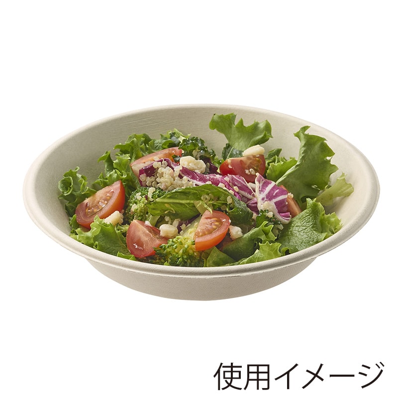 HEIKO 紙皿 業務用 バガスペーパーウェア ボウル クラフト 600ml 50枚/袋