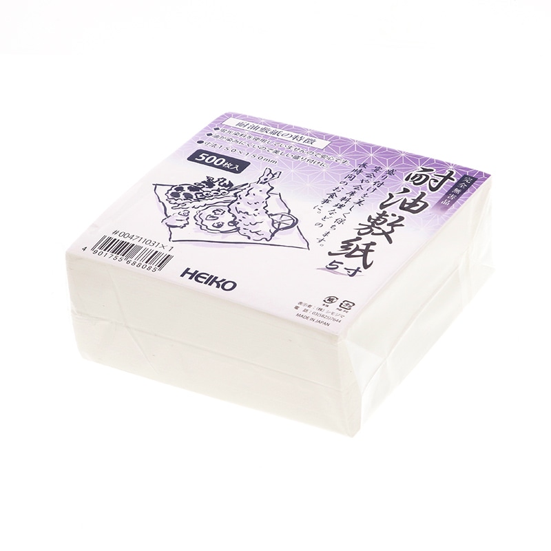 HEIKO 耐油敷紙 5寸 500枚/束