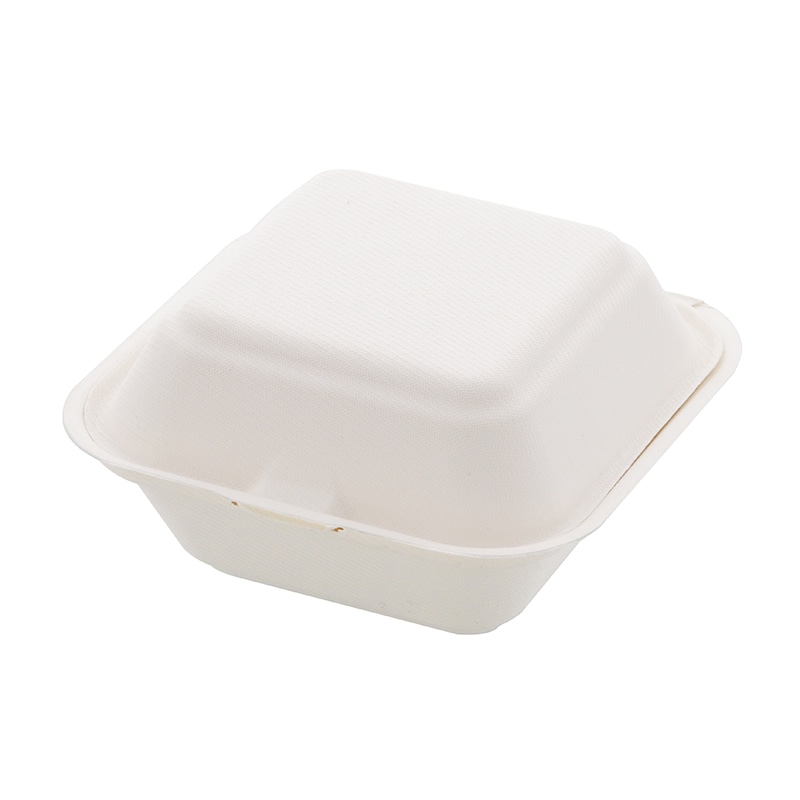 HEIKO 食品容器 業務用 バガスペーパーウェア バーガー ホワイト S 50枚/袋