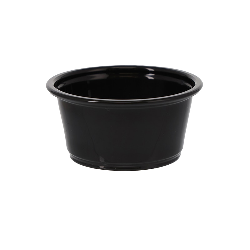 HEIKO PPカップ 2オンス 浅型 口径62mm ブラック 50個/袋