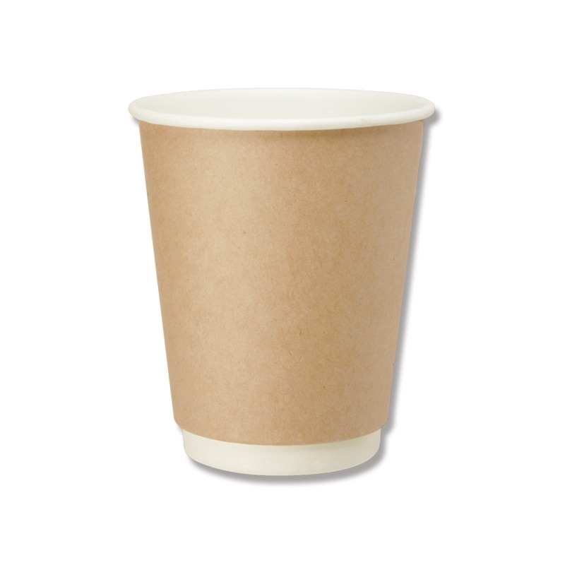 HEIKO 二重断熱カップ 8オンス 個包装 未晒 25個/袋