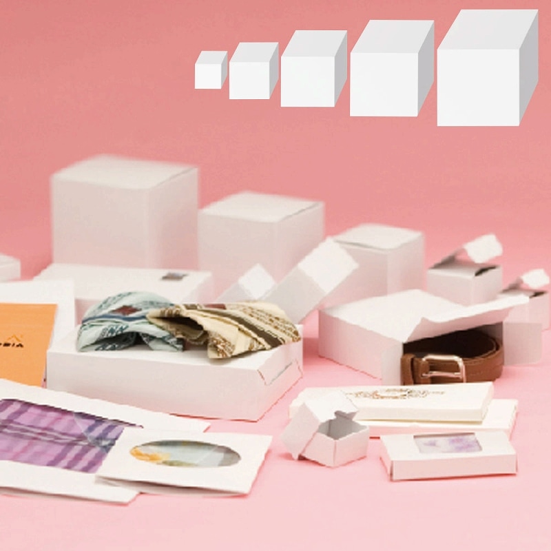 HEIKO 箱 白無地汎用ボックス H-76 10枚/袋 006837600 包装用品・店舗