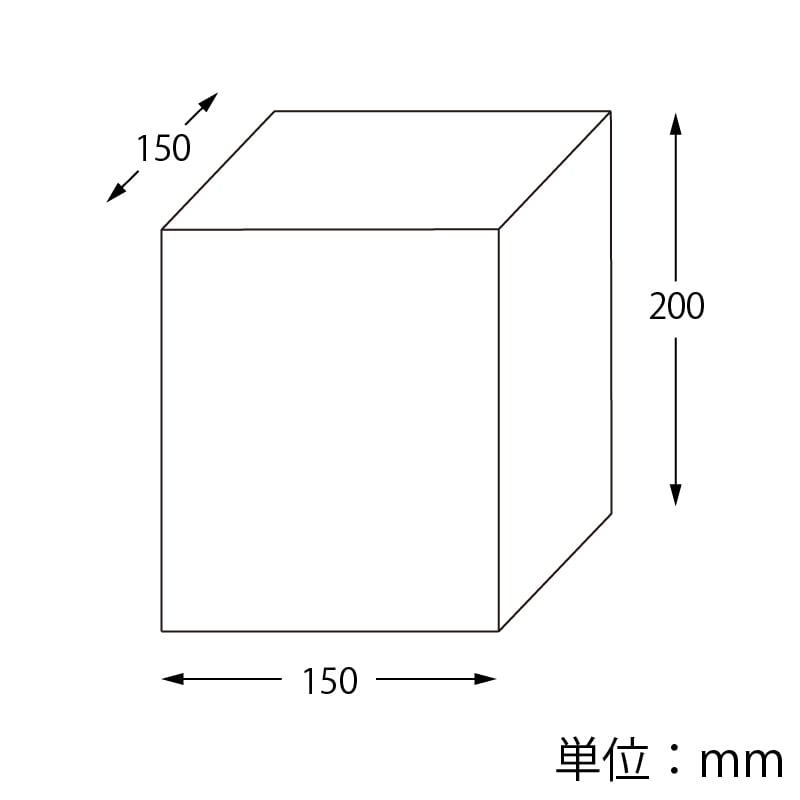 HEIKO 箱 白無地汎用ボックス 人形箱4 20枚/袋