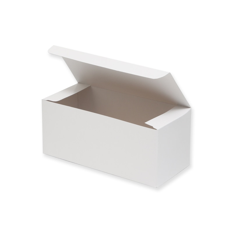 SWAN 食品容器 大判・今川・回転焼き箱 5個用 白無地 25枚/袋