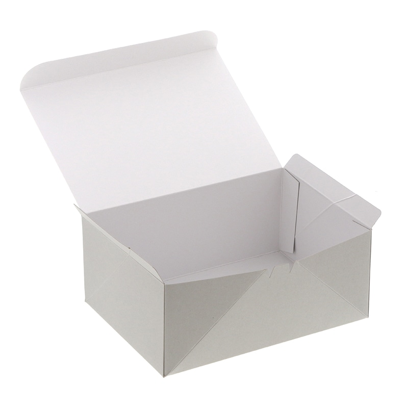 HEIKO 箱 ケーキ箱 大 6～7個用 ナチュラルグレー 25枚/袋