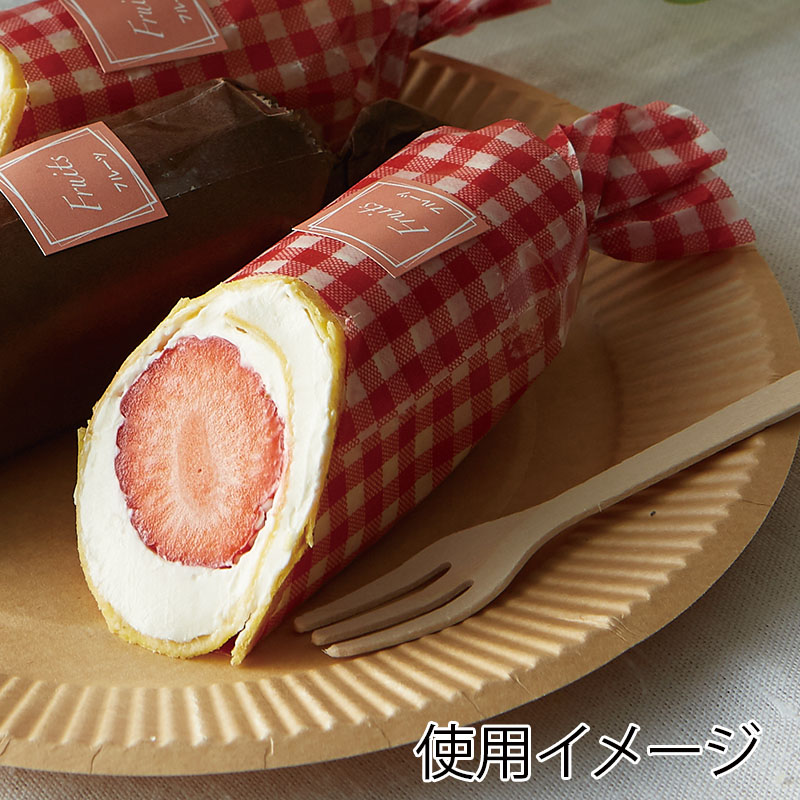 HEIKO ワックスペーパー ギンガム赤 218×250mm 100枚/個