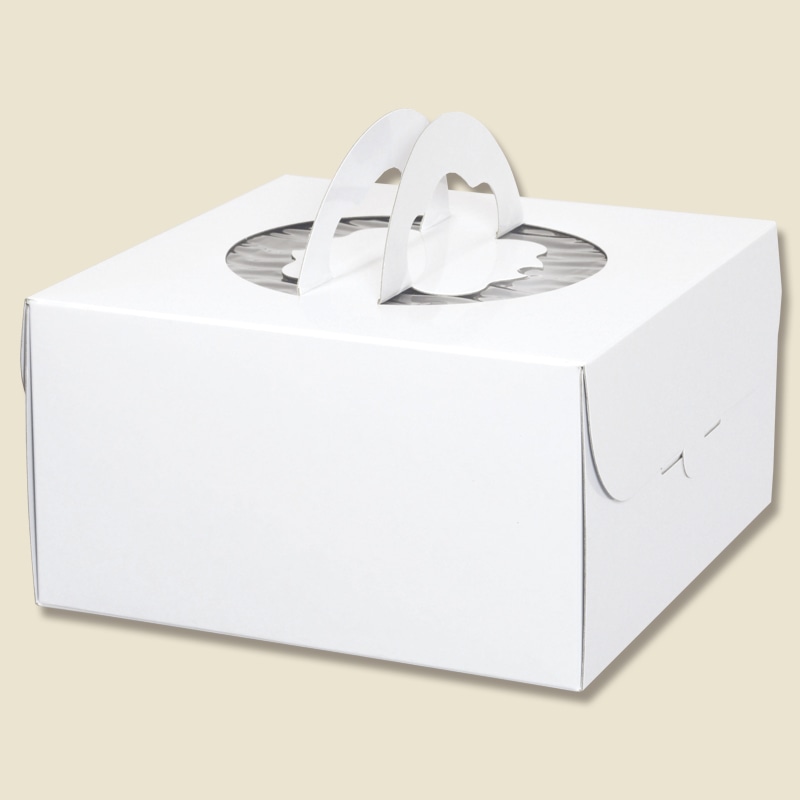 HEIKO 箱 手提げデコホワイト6寸 10枚/袋