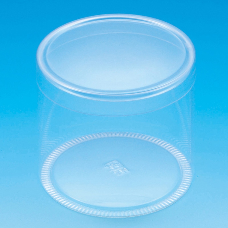 HEIKO 箱 クリスタルボックス スタンダードタイプ PET円筒ケース 80×70 10P/箱