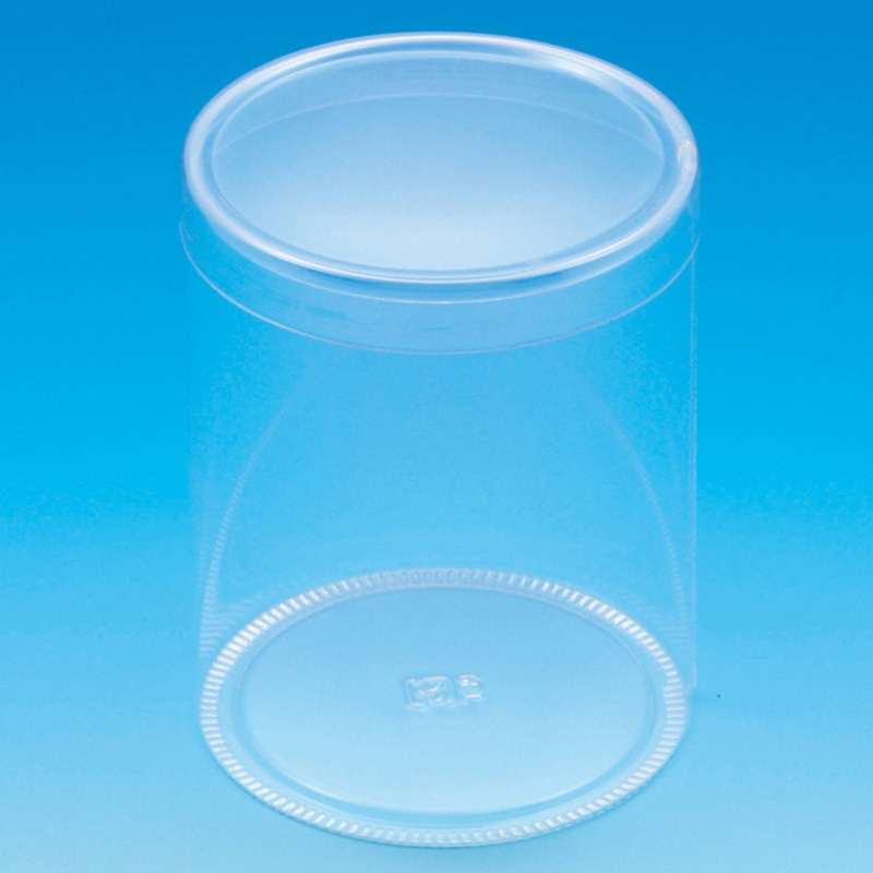 HEIKO 箱 クリスタルボックス スタンダードタイプ PET円筒ケース 80×100 10P/箱