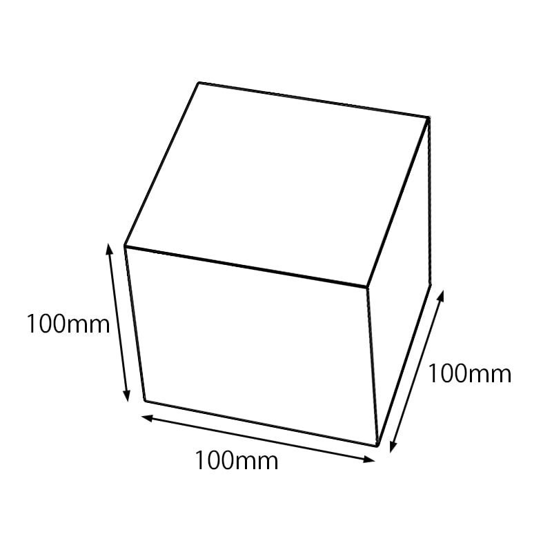 HEIKO 箱 PETクリアケース 100×100×100 1個(ご注文単位5個)