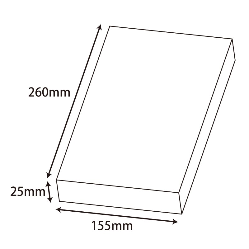 HEIKO 箱 PETクリアケース 155×260×25 1個(ご注文単位5個)