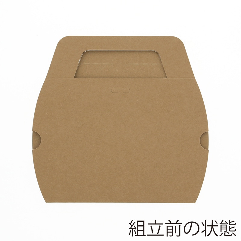 HEIKO 箱 ギフトボックス クラフトギフトBOX 窓付ピローM 10枚/袋