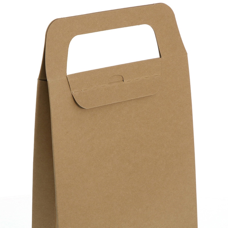 HEIKO 箱 ギフトボックス クラフトギフトBOX 窓付バッグM 10枚/袋