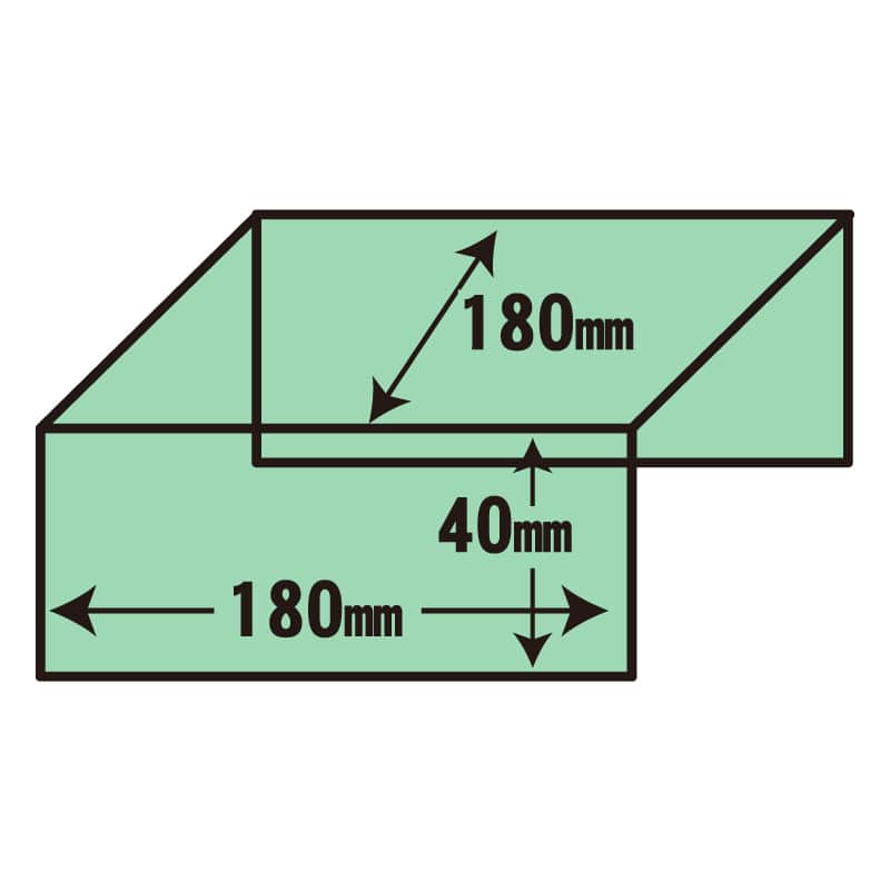 HEIKO コの字型ディスプレイ 3面 180×180 1個