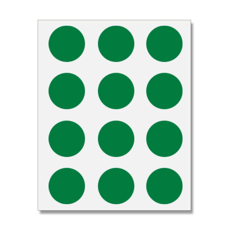 HEIKO タックラベル Φ28mm No.442 緑 1束(180片)