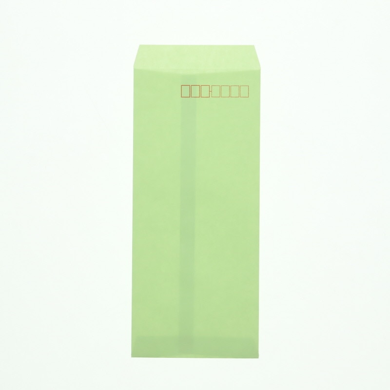 HEIKO カラー封筒 長4 鶯 100枚/袋