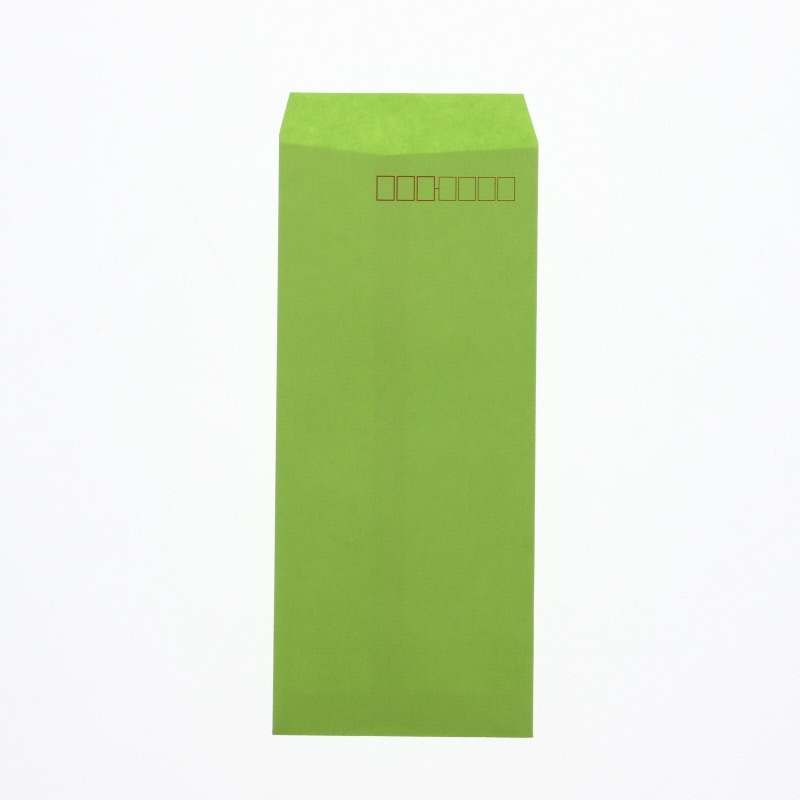 HEIKO カラー封筒 長4 グリーン 100枚/袋