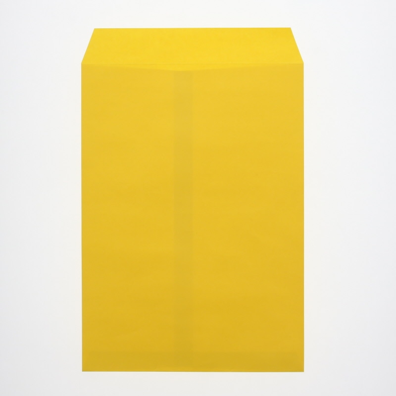 HEIKO カラー封筒 角2 枠無 イエロー 100枚/袋
