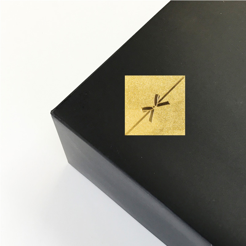 HEIKO ギフトシール スクエア リボンG 32片/束