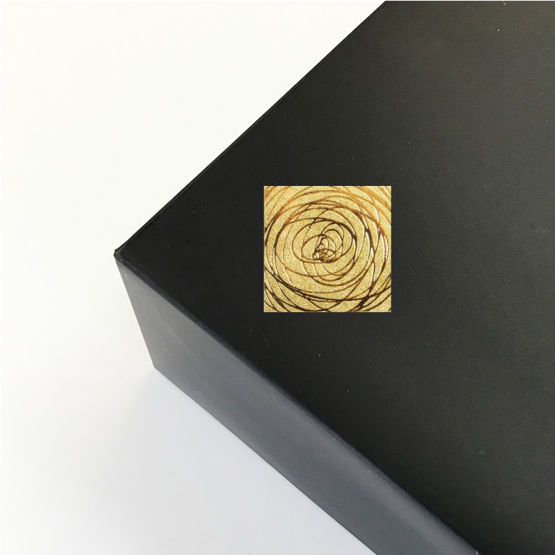 HEIKO ギフトシール スクエア スピニングG 32片/束