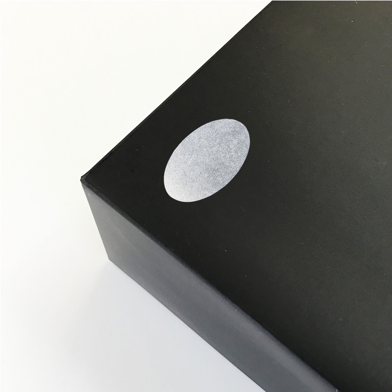 HEIKO ギフトシール オーバル 無地 銀 48片/束