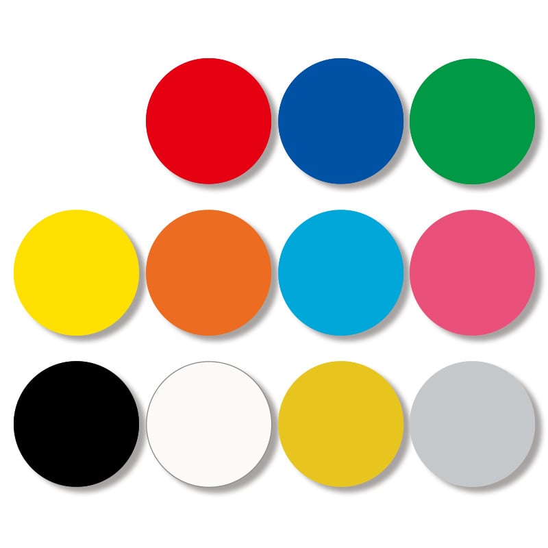 HEIKO タックラベル(シール) No.025 丸 赤 14mm 680片/束