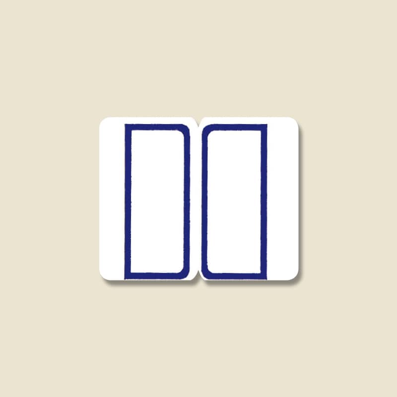 HEIKO タックラベル(シール) No.053 インデックスラベル 紺 27×33mm 180片/束