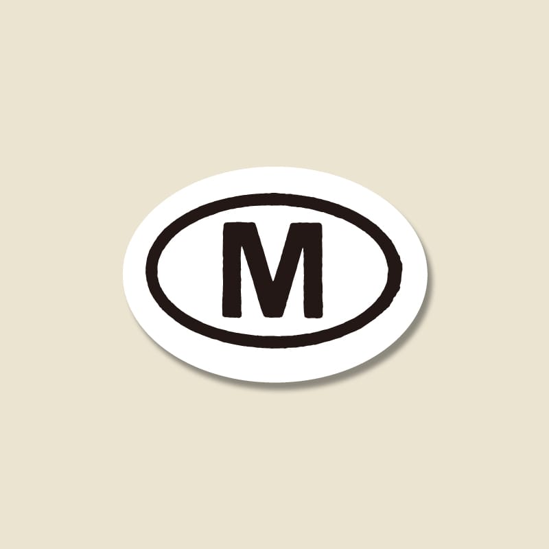 HEIKO タックラベル(シール) No.156 サイズ表示「M」 12×17mm 546片/束