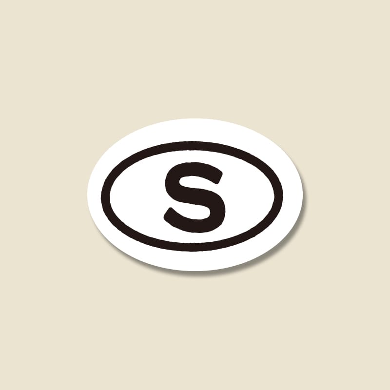 HEIKO タックラベル(シール) No.157 サイズ表示「S」 12×17mm 546片/束