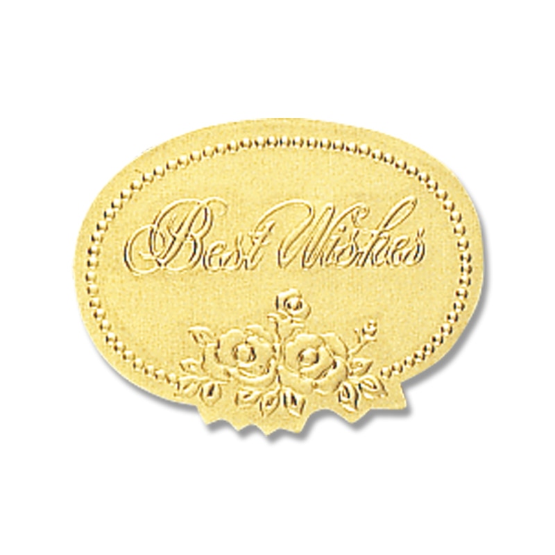 HEIKO ギフトシール(ロールシール) ベストウィッシュ金 S 500片/巻