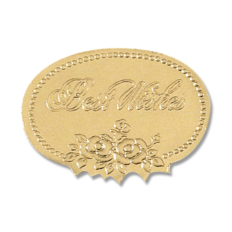 HEIKO ギフトシール(ロールシール) ベストウィッシュ金 M 500片/巻