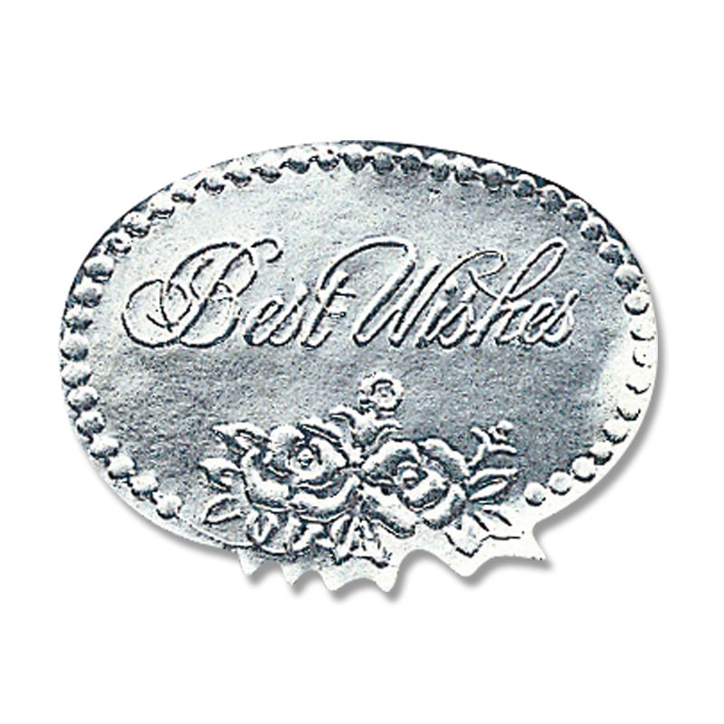 HEIKO ギフトシール(ロールシール) ベストウィッシュ銀 M 500片/巻