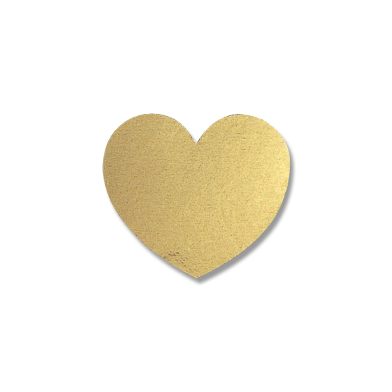 HEIKO タックラベル(シール) No.305 ハート 金 12×14mm 45片/束