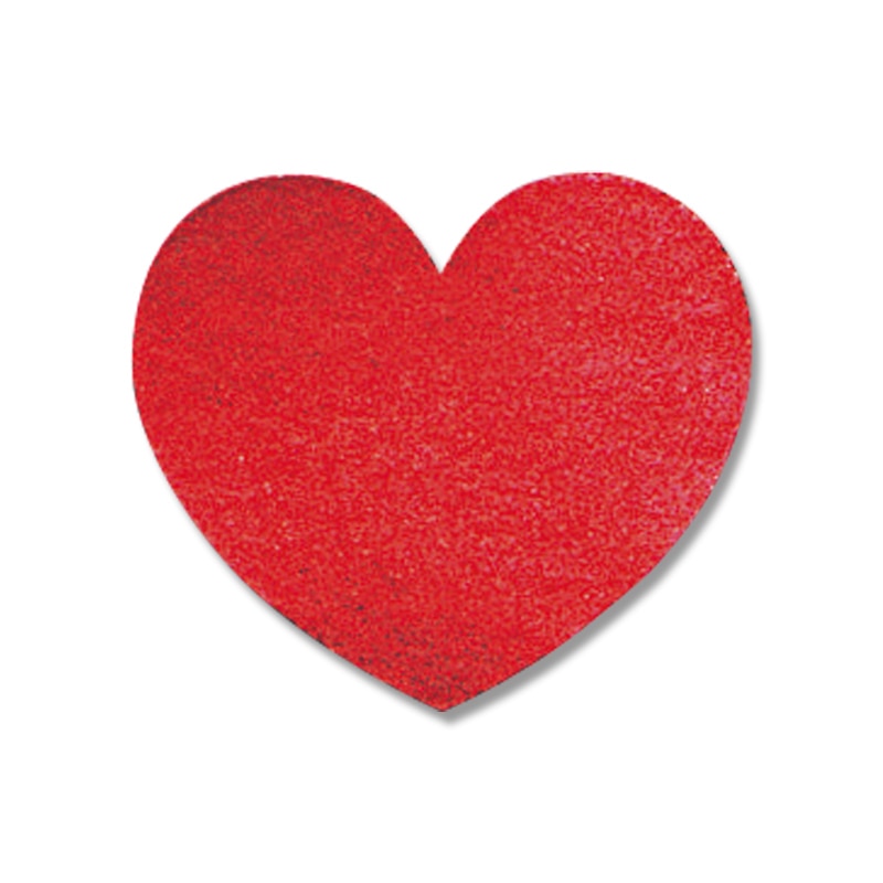 HEIKO タックラベル(シール) No.312 ハート 赤 16×19mm 28片/束