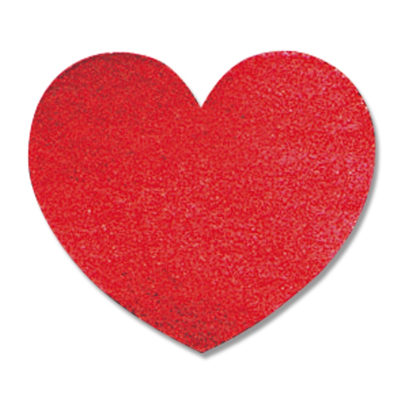 HEIKO タックラベル(シール) No.317 ハート 赤 23×26mm 18片/束