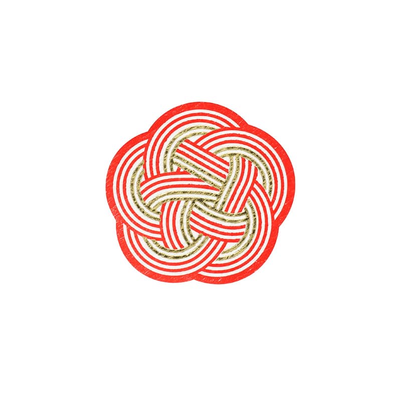 HEIKO ギフトシール(和風シール) 梅結び 金 32片/束